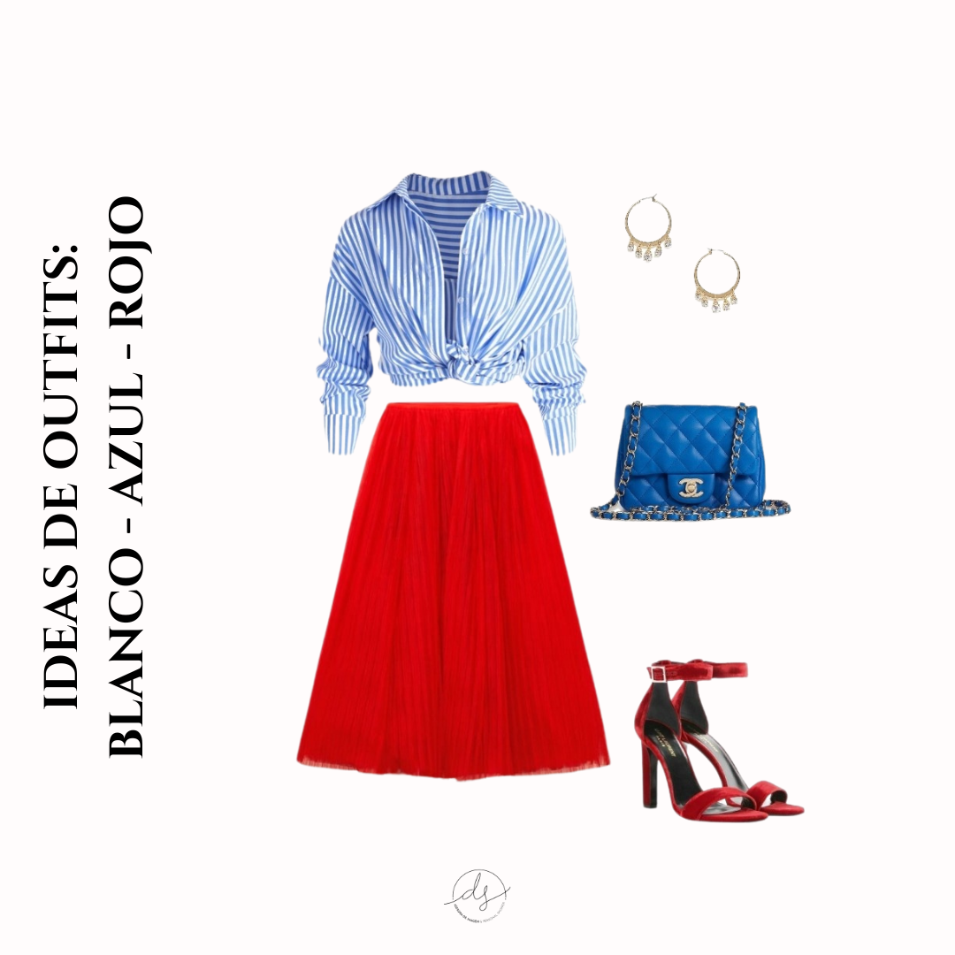 Rojo y azul ropa sale